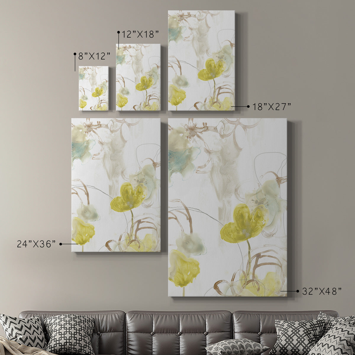 Floral Arc I - Canvas Art Print