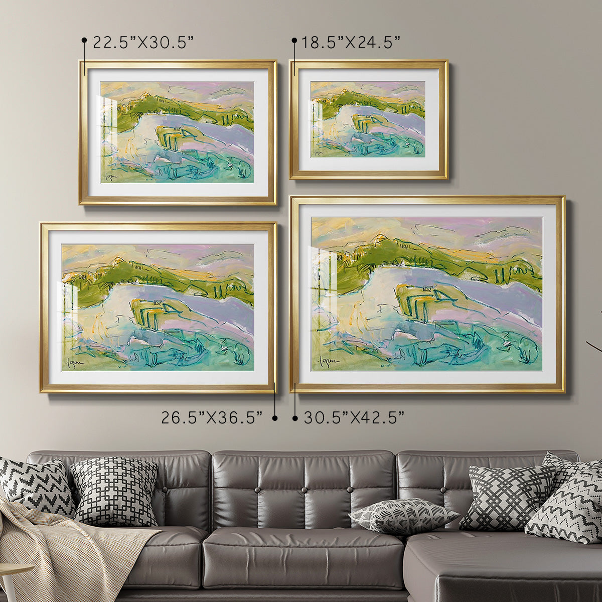 Treasured Island - Modern Framed Art Print