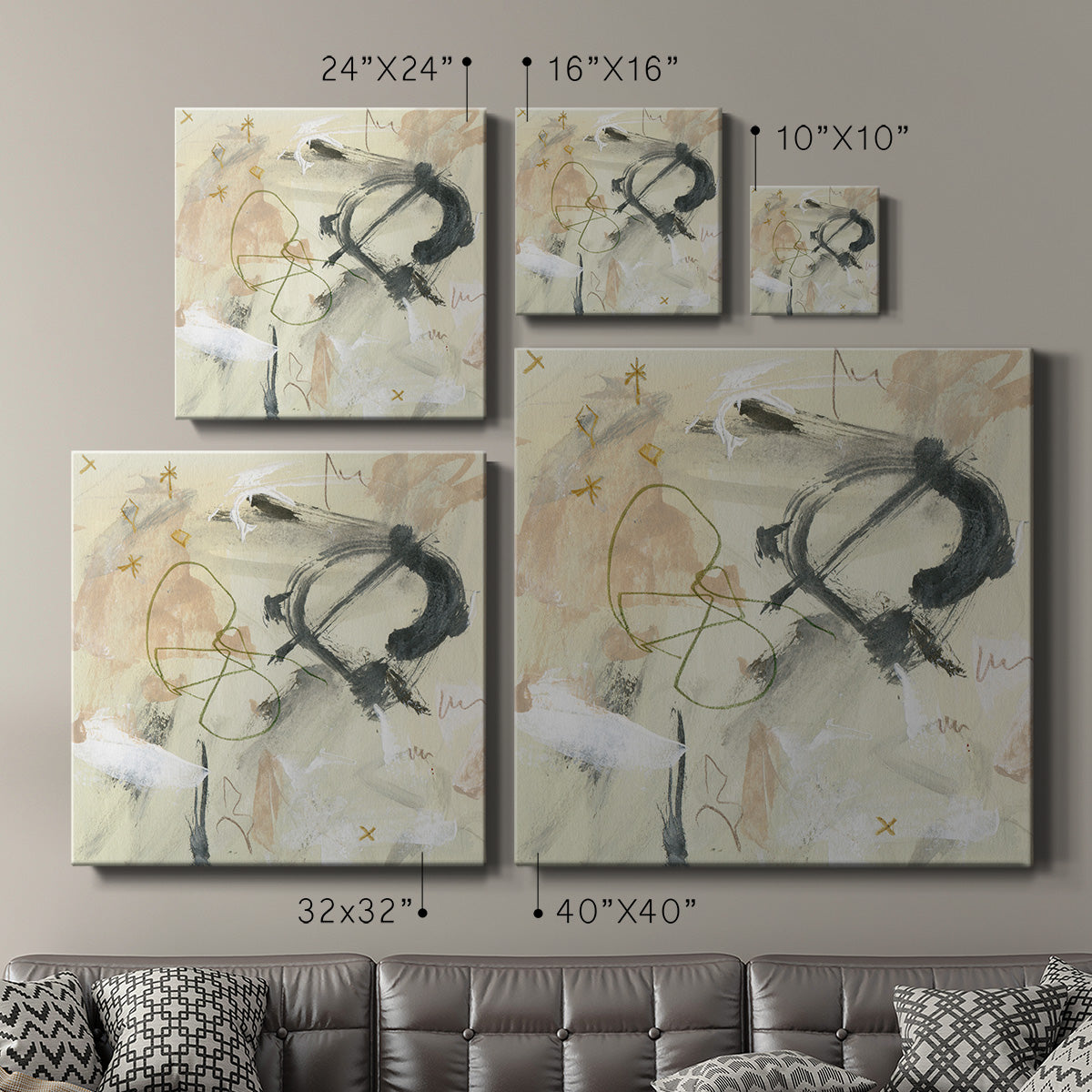 Winking Stars IV-Premium Gallery Wrapped Canvas - Ready to Hang