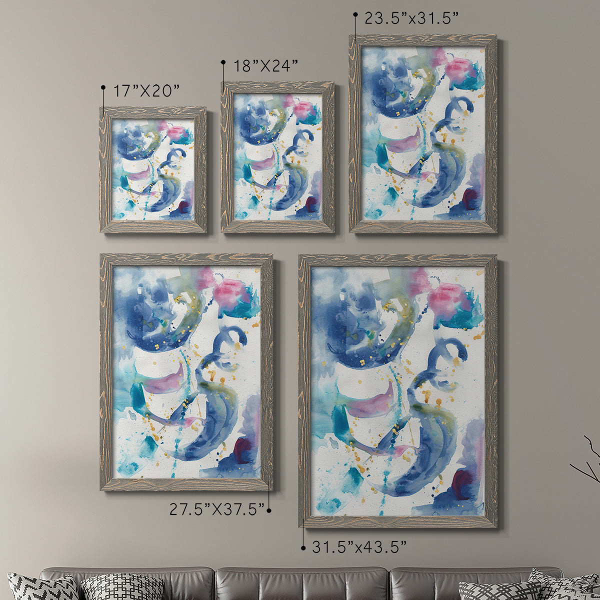 Fiesta I - Premium Framed Canvas 2 Piece Set - Ready to Hang