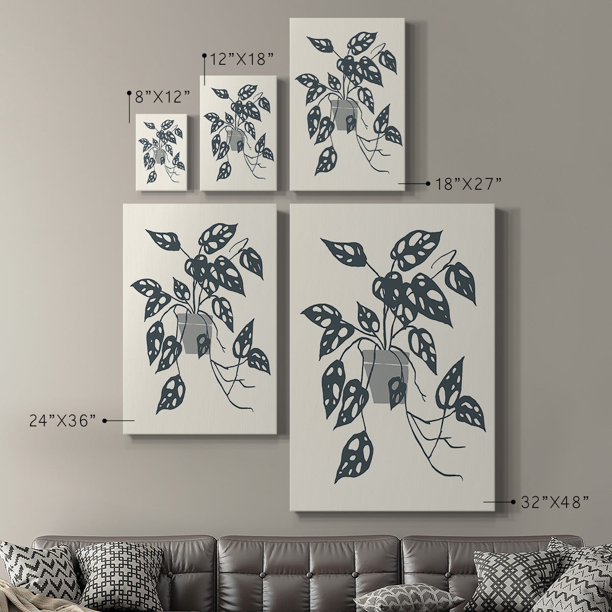 Growing Leaves I - Canvas Art Print
