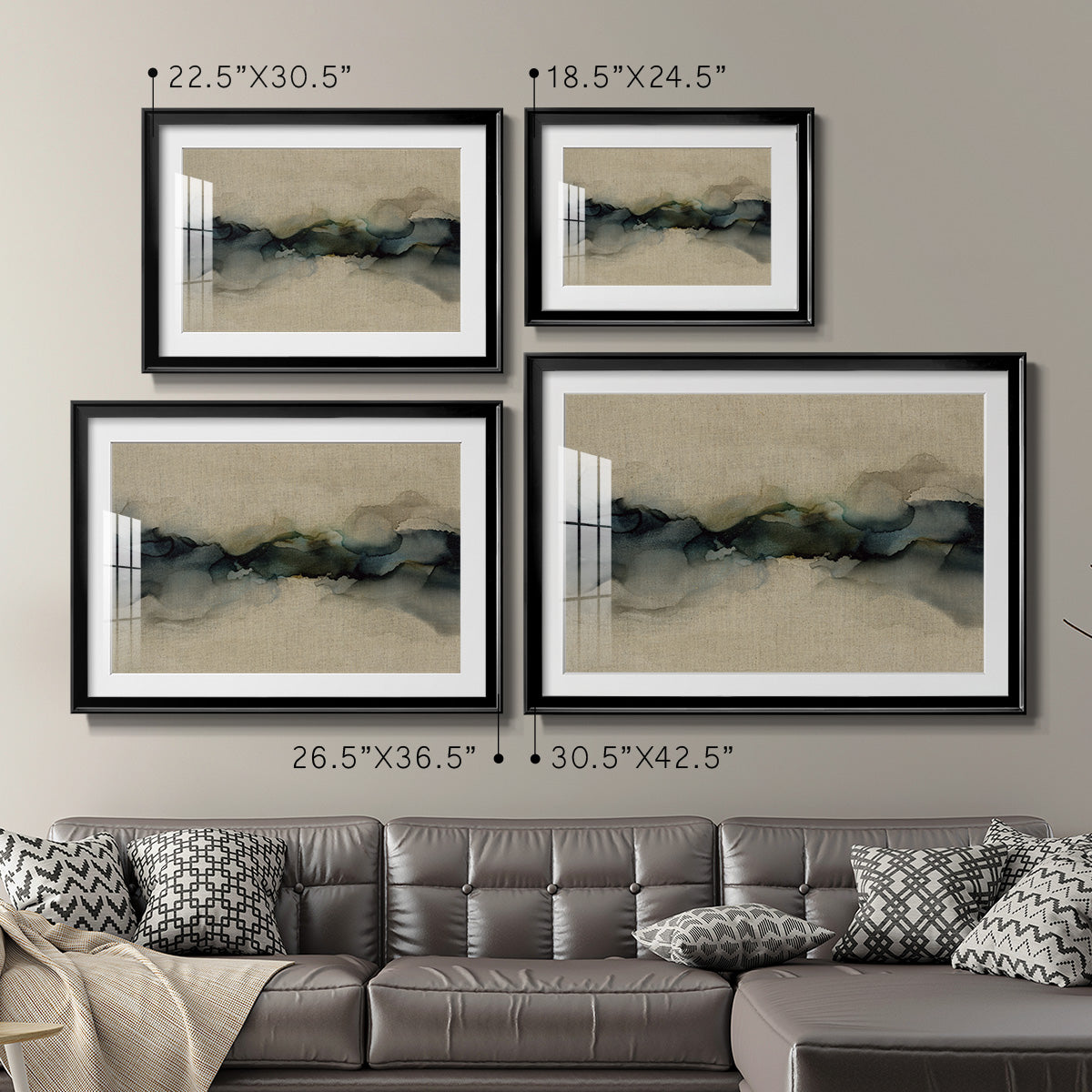 Ocean Streams - Modern Framed Art Print