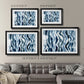 True Blue Wave II - Modern Framed Art Print