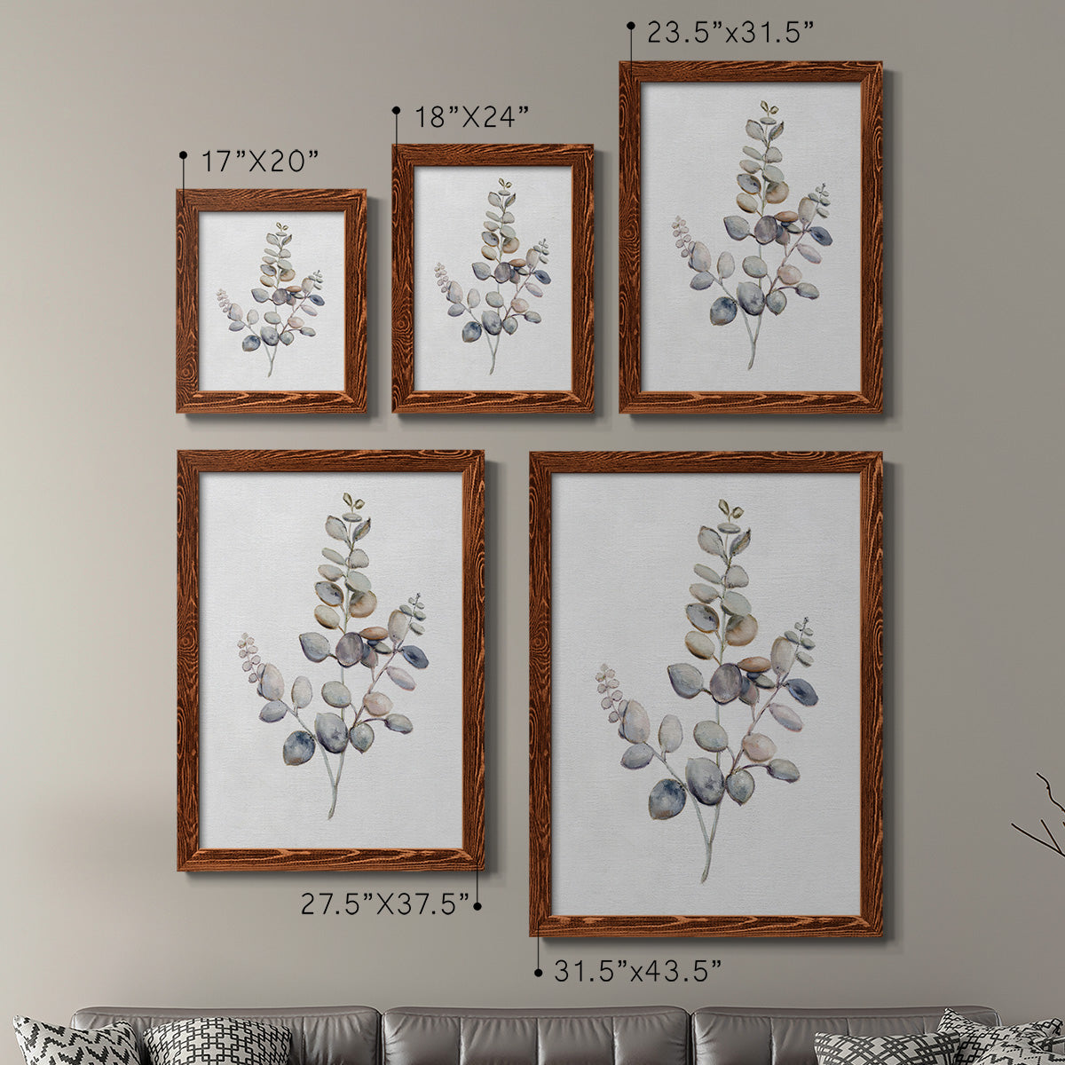 Eucalyptus I - Premium Framed Canvas 2 Piece Set - Ready to Hang