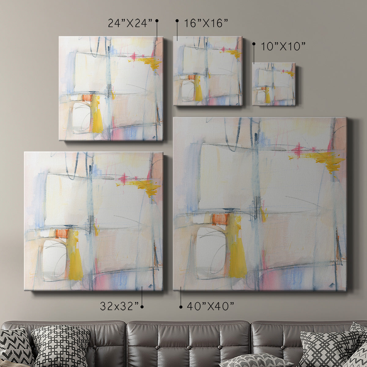 Pastel Meld I - Canvas Art Print