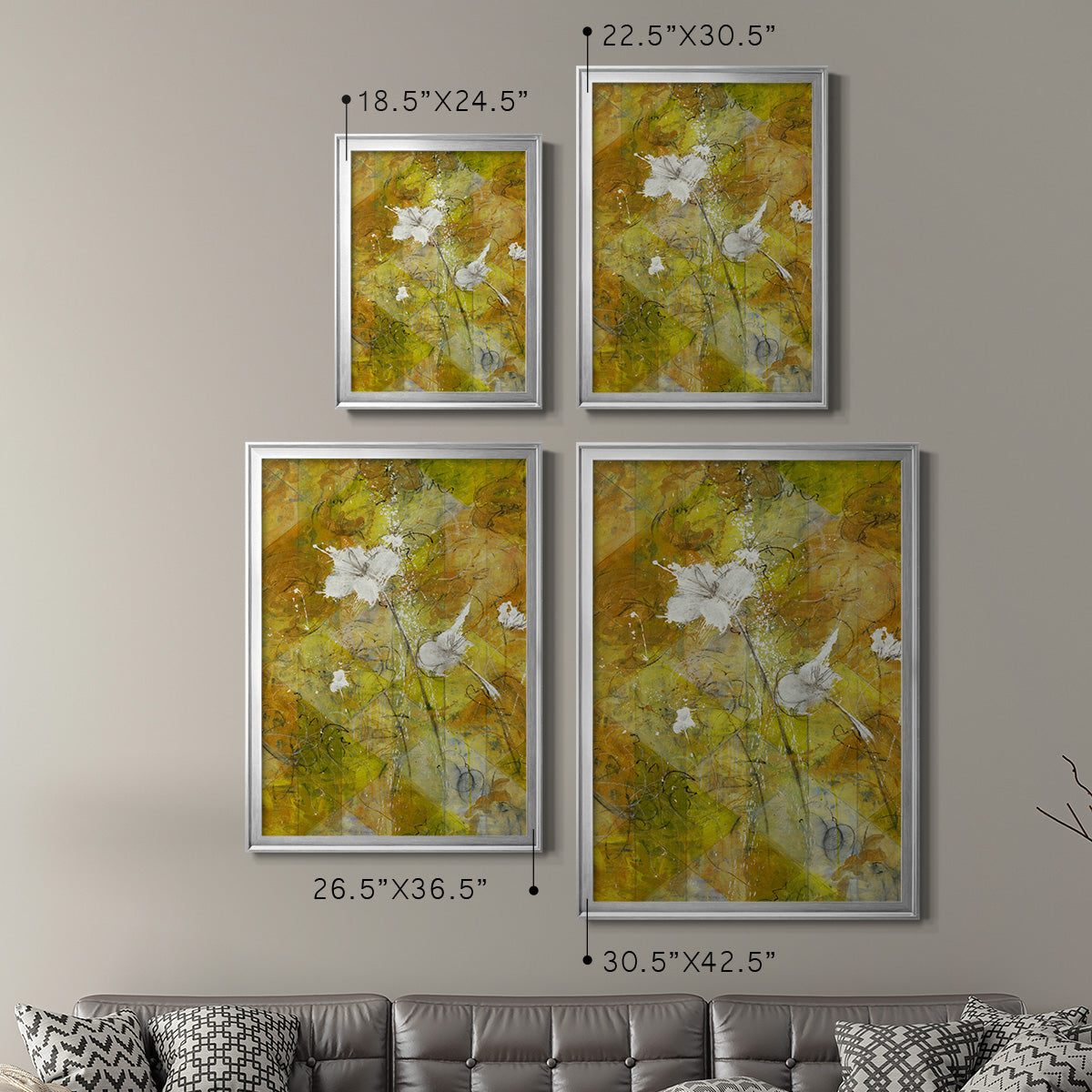 Beauty Amidst Chaos - Modern Framed Canvas Print