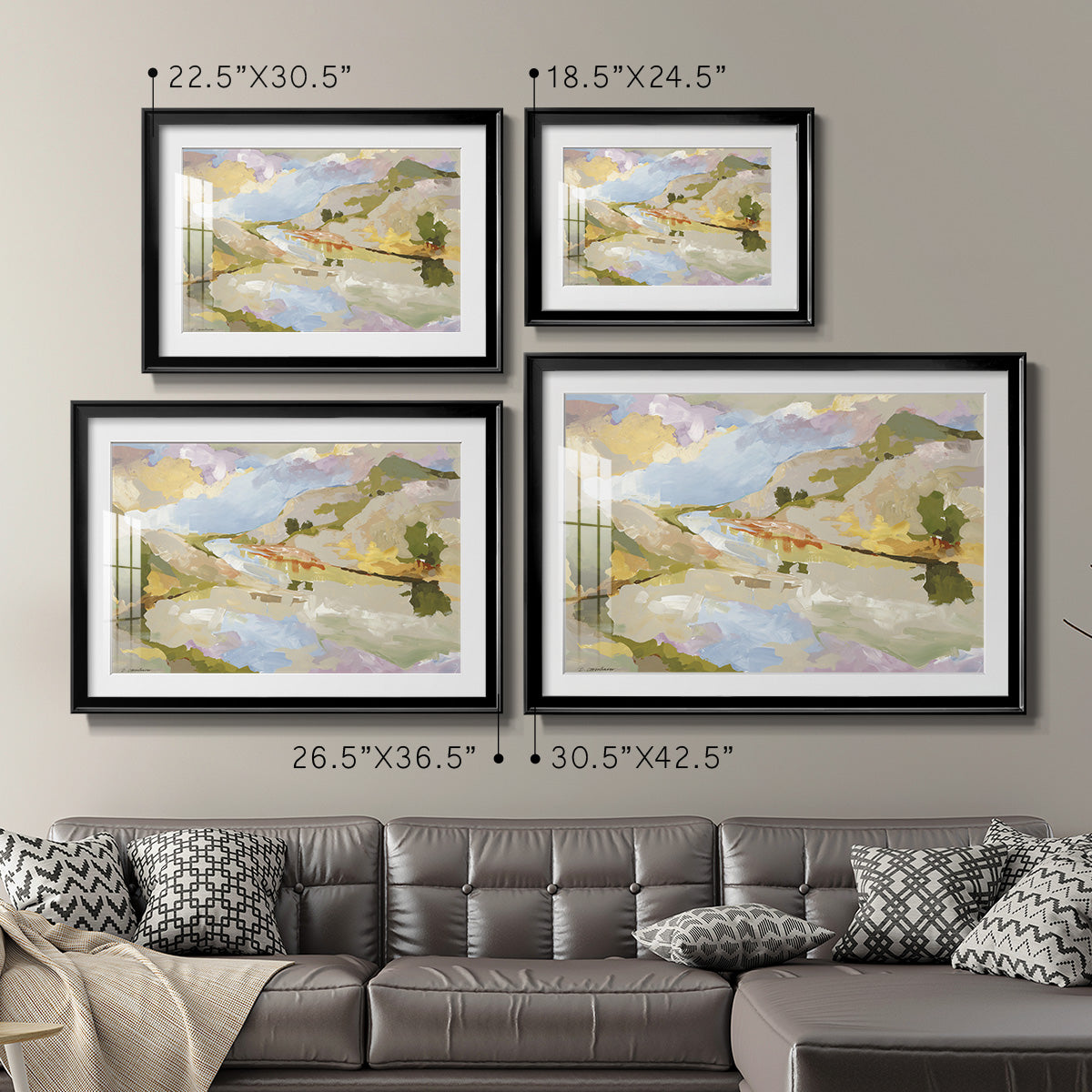 Uplands II Premium Framed Print - Ready to Hang