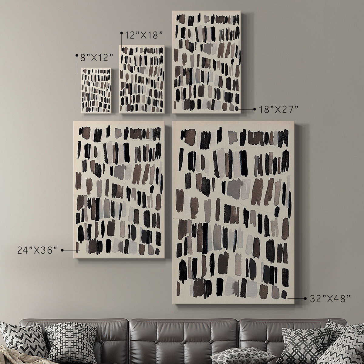 Chalk and Flint III - Canvas Art Print