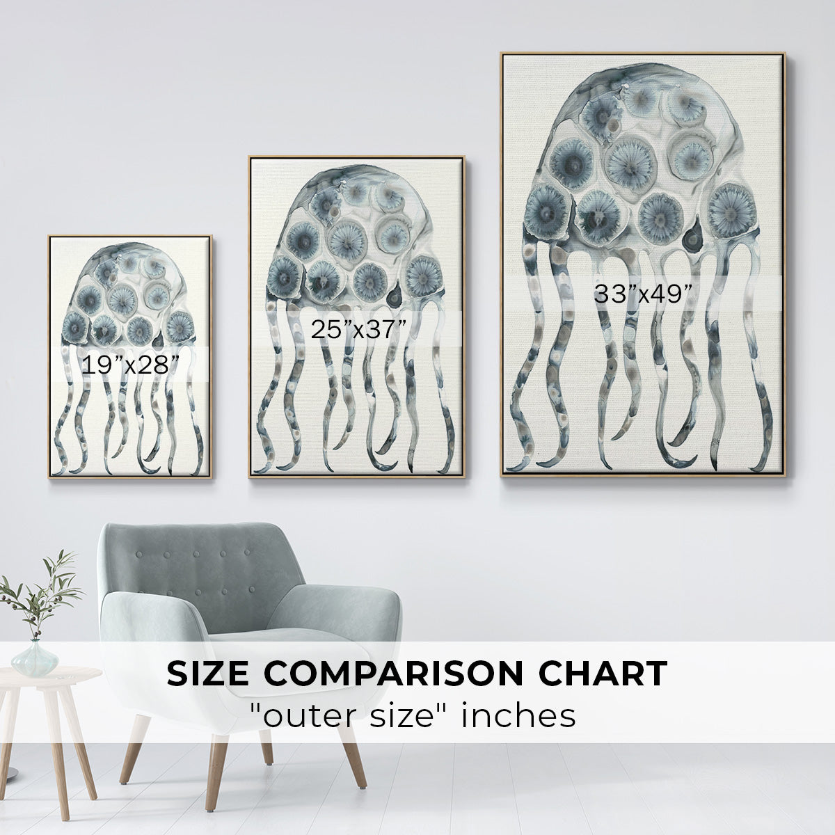 Silver Jelly  -  Framed Canvas Print