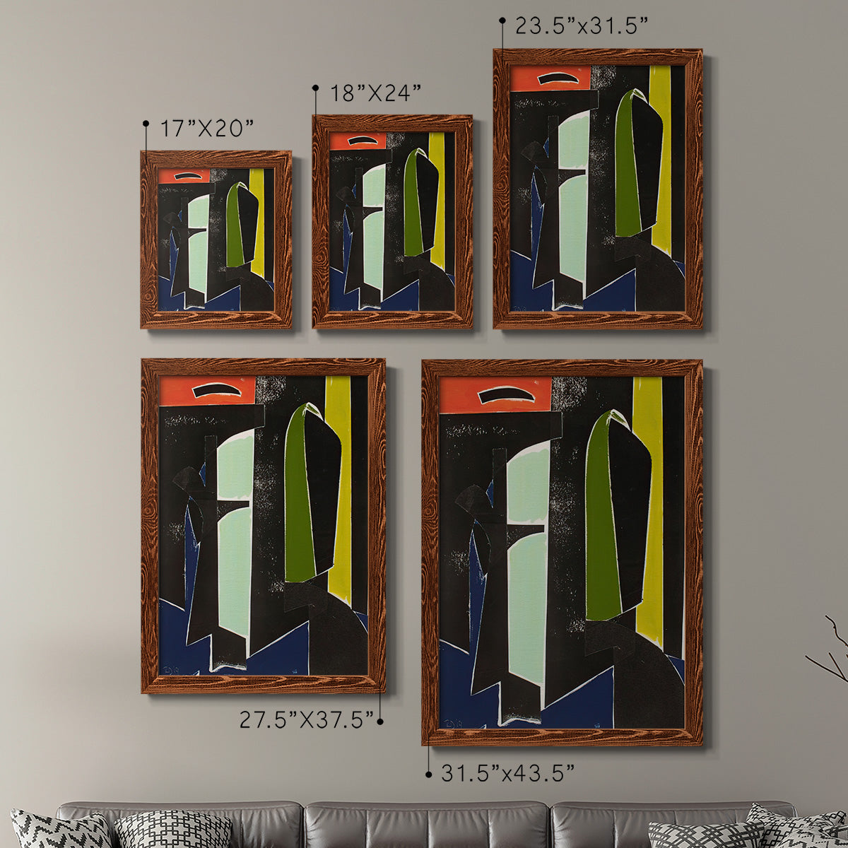 Spanish Arches - Premium Framed Canvas 2 Piece Set - Ready to Hang