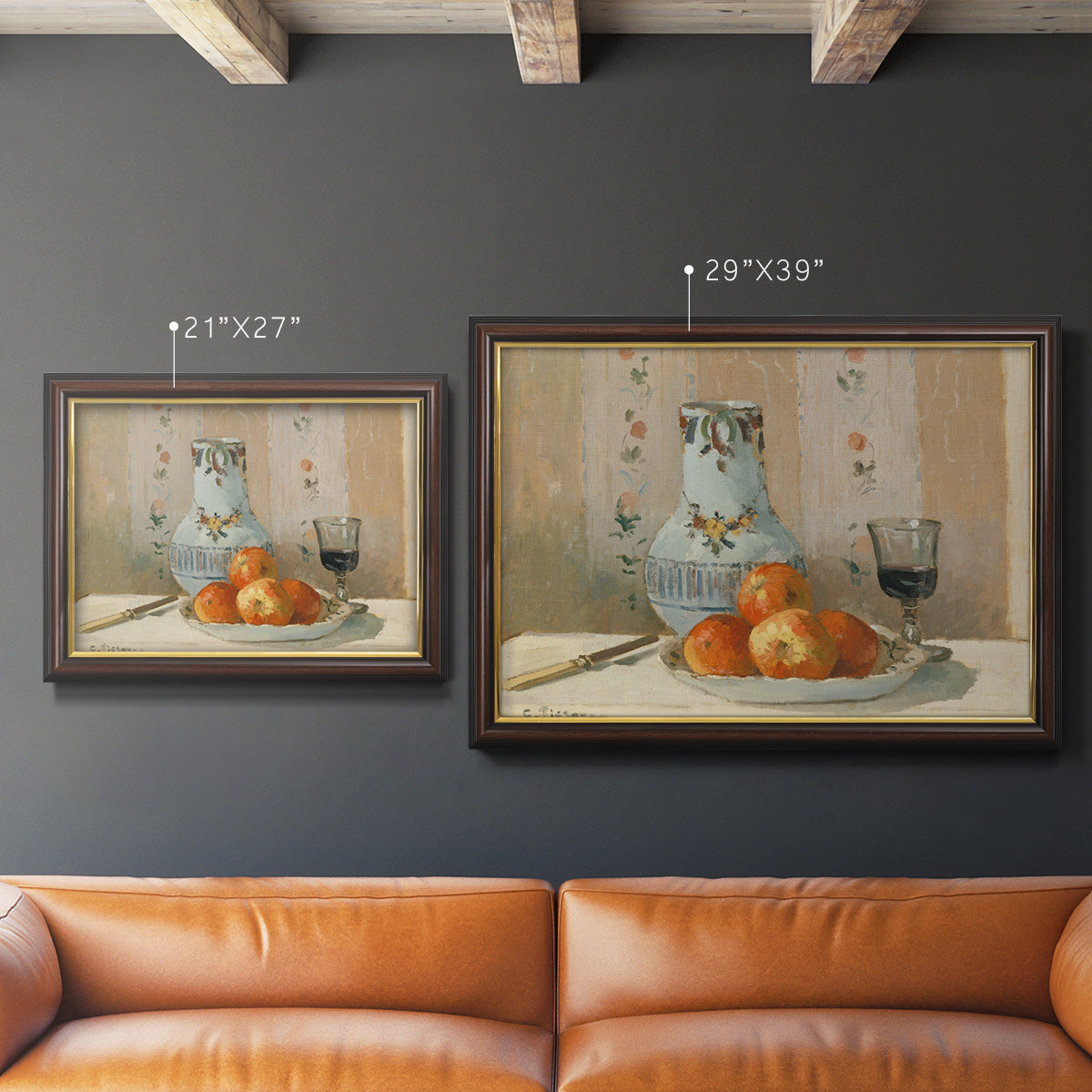 Still Life with Apples and Pitcher Premium Framed Canvas- Ready to Hang