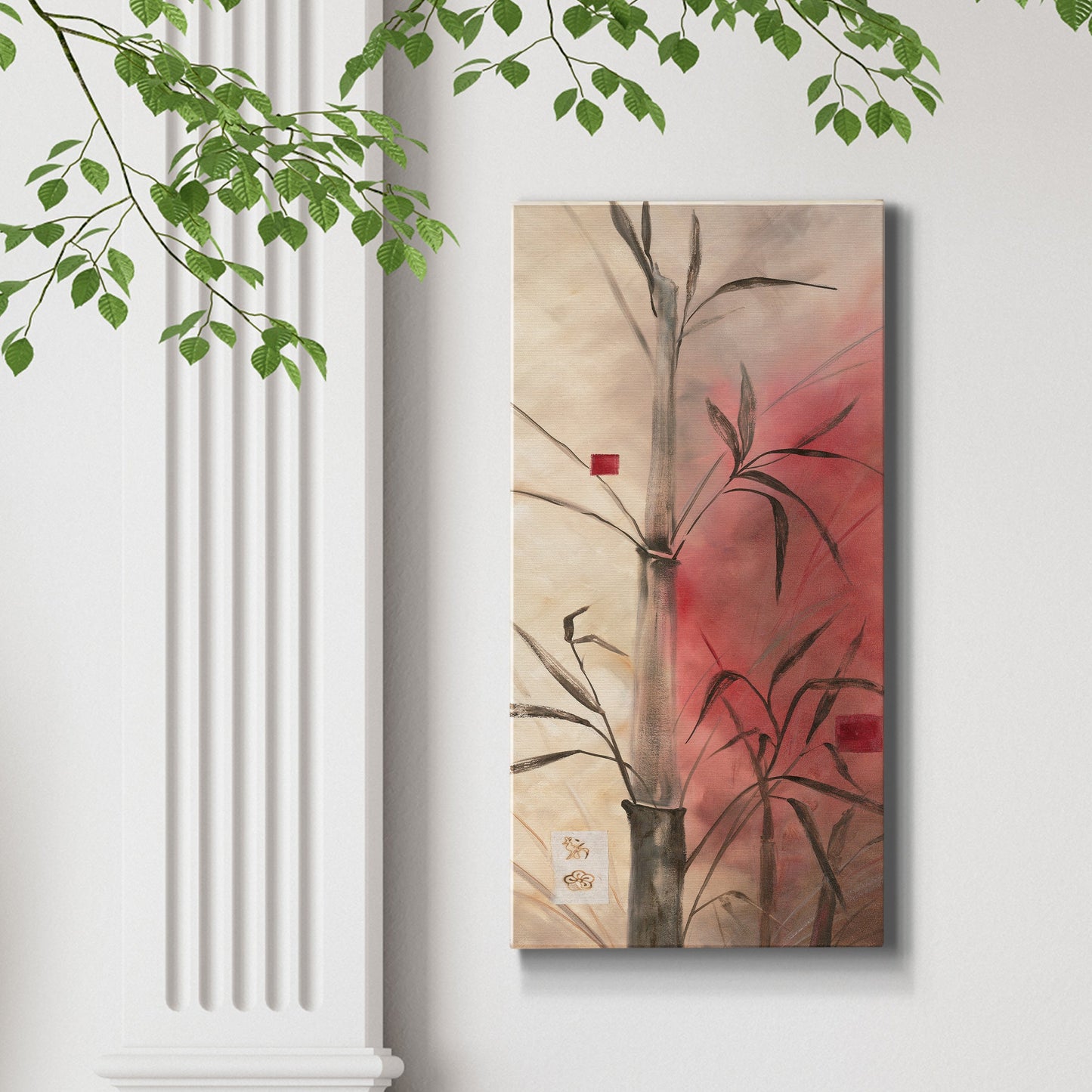 Bamboo Design I - Premium Gallery Wrapped Canvas - Ready to Hang