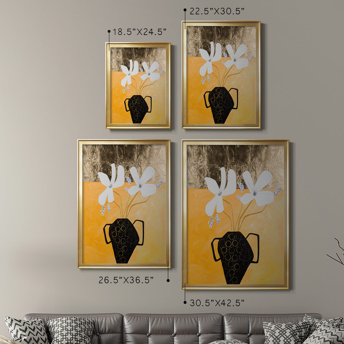 Enjoying the Company We Keep II - Modern Framed Canvas Print