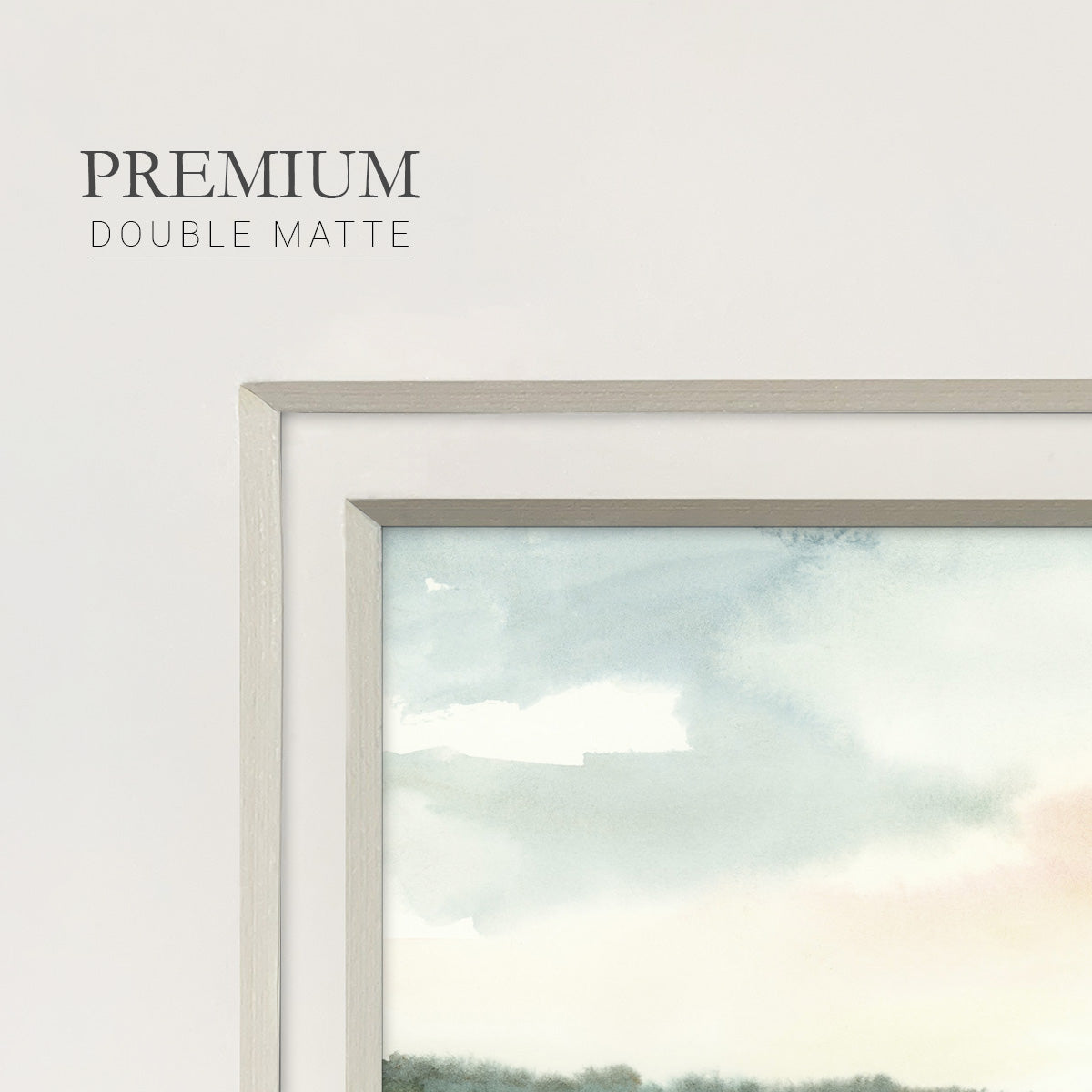 Simple Sea Premium Framed Print Double Matboard