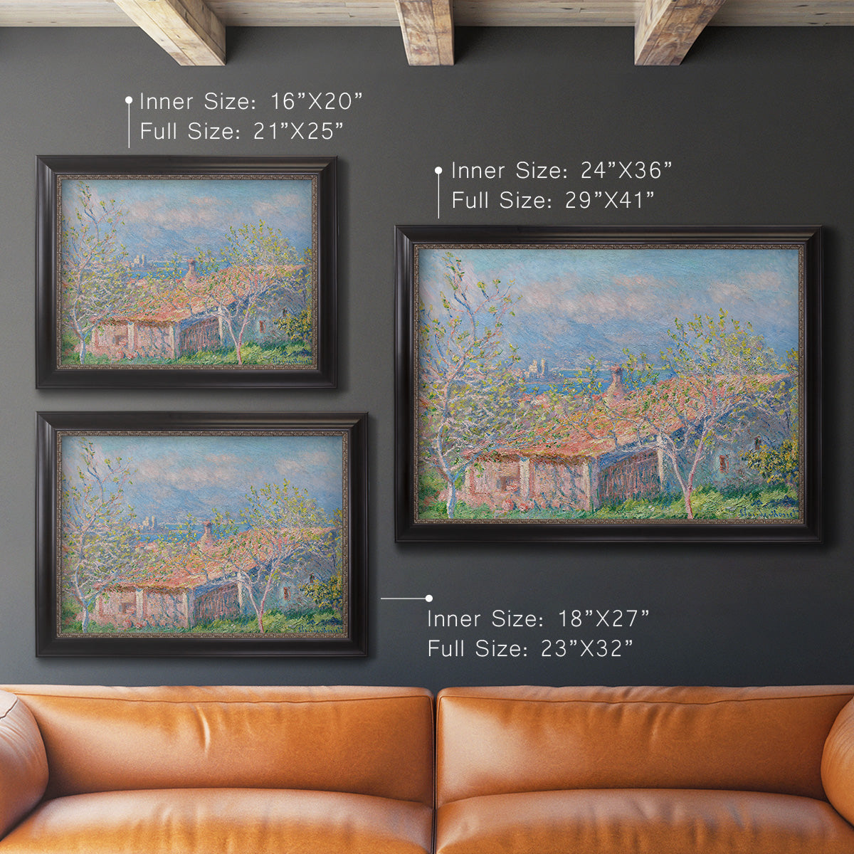 Gardener's House at Antibes - Ornate Framed Canvas Print