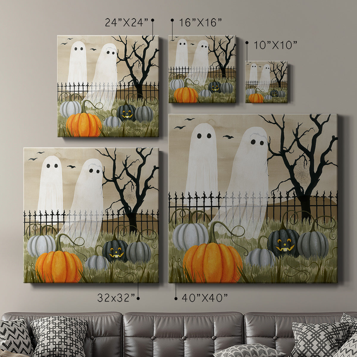 Haunted Pumpkin Patch II  - Canvas Art Print