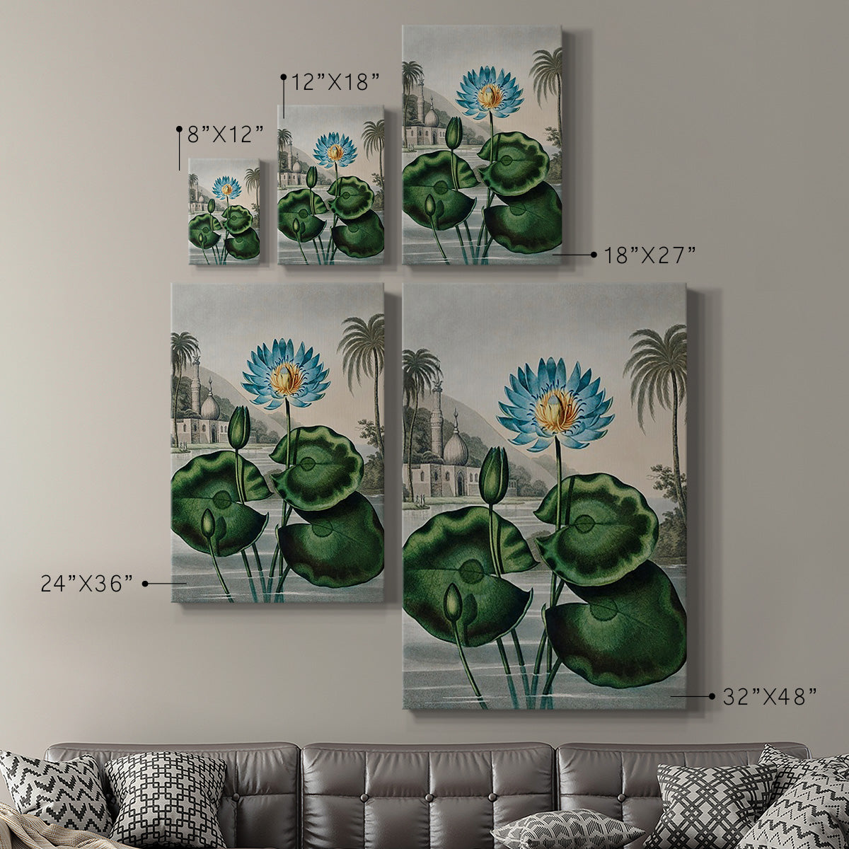 Temple of Flora IX - Canvas Art Print