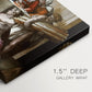 Canvas art print of a group of figures around altar performing sacrificial ritual, highlighting texture and gallery-wrapped edges