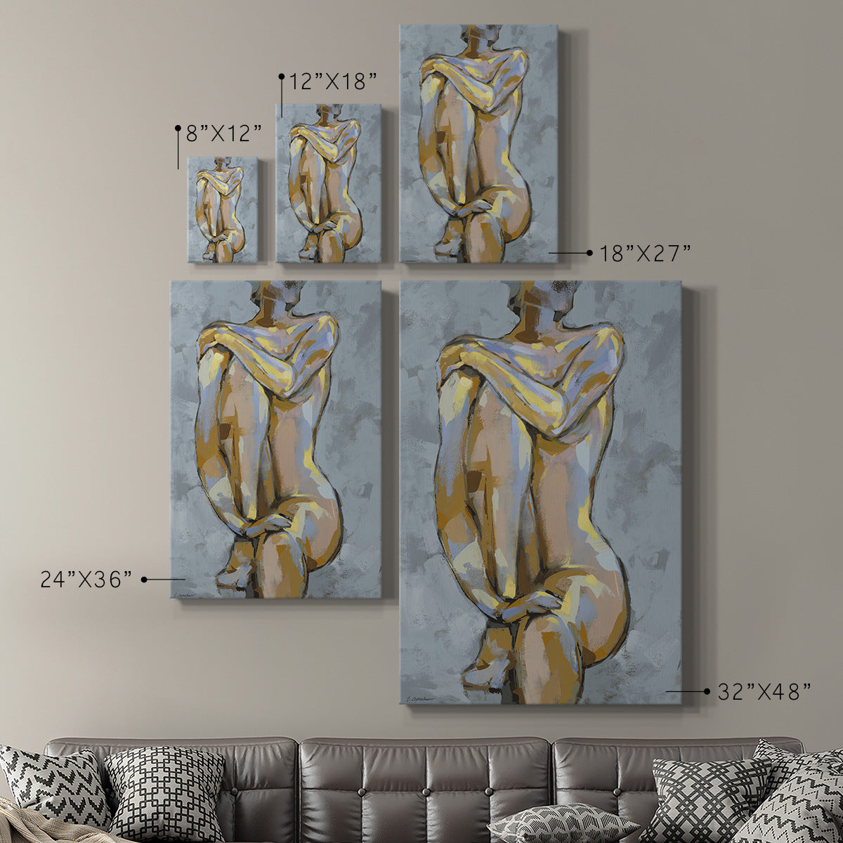 Grey Maiden I - Canvas Art Print