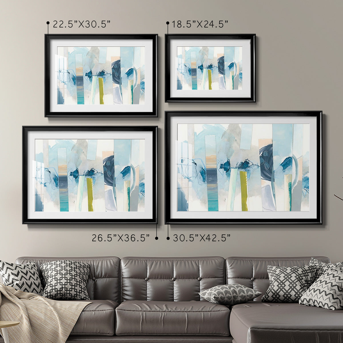Liquid Strata I - Modern Framed Art Print