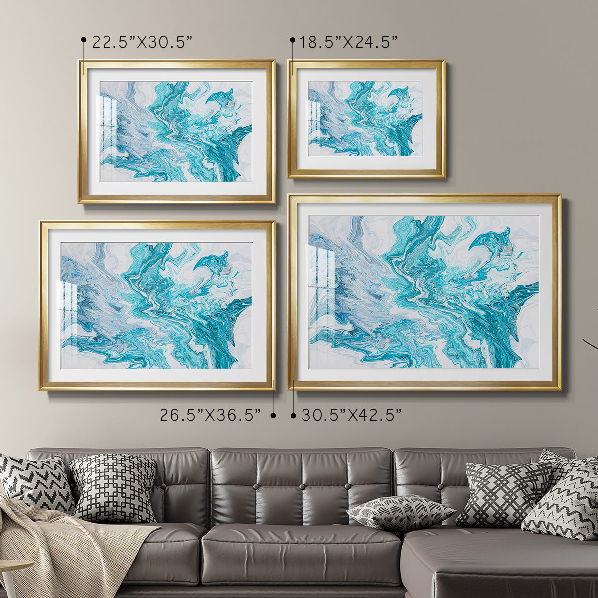 Tide Pool - Modern Framed Art Print