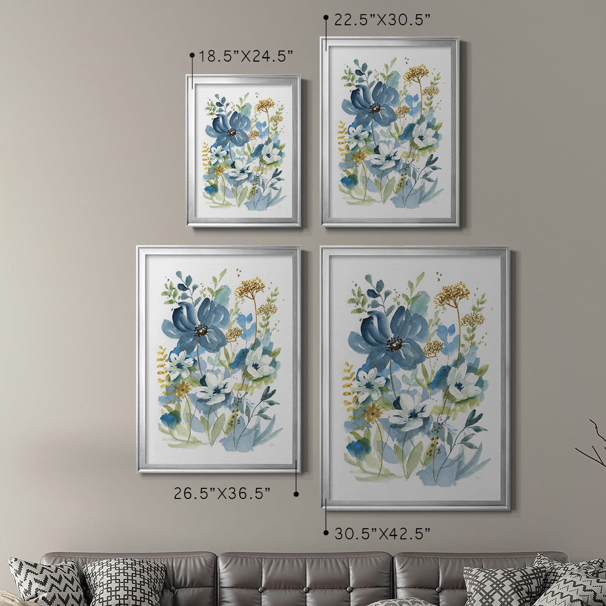 Wild Medley I - Modern Framed Canvas Print