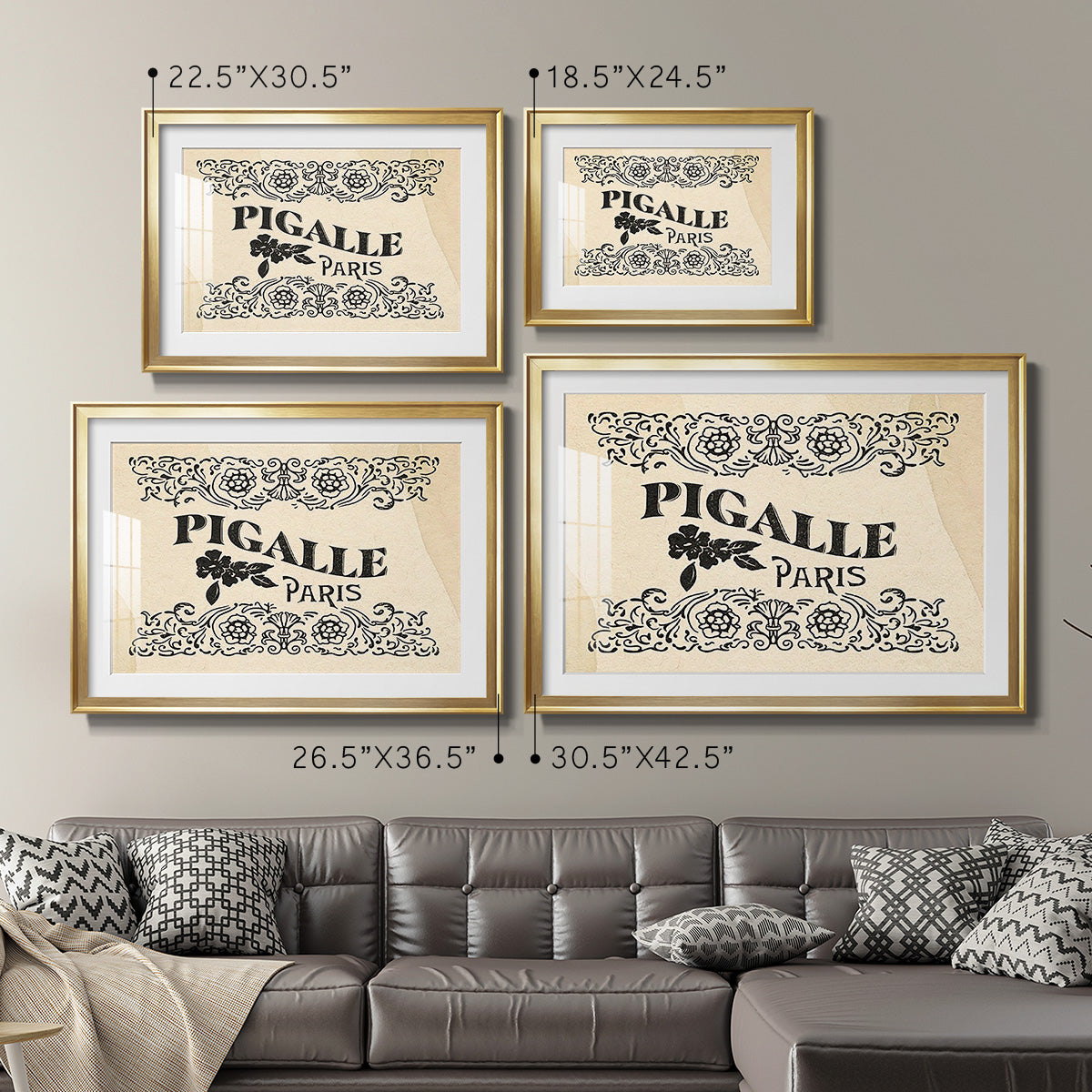 Antique French Label III - Modern Framed Art Print