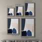 Size comparison chart for a set of two gray barnwood framed canvas prints.