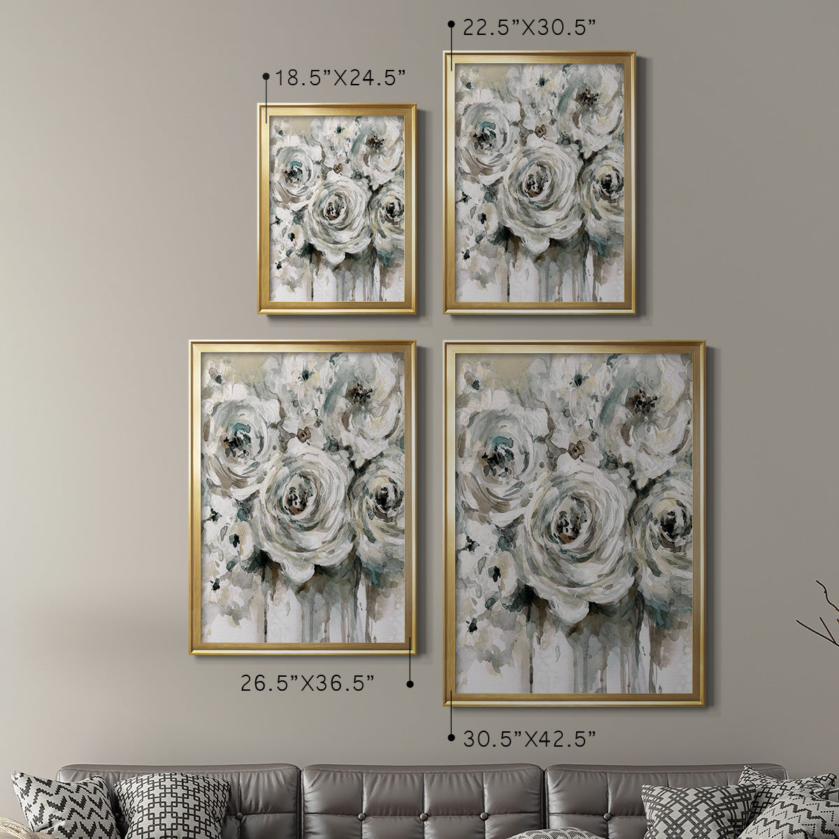 Soft Fragrance II - Modern Framed Canvas Print
