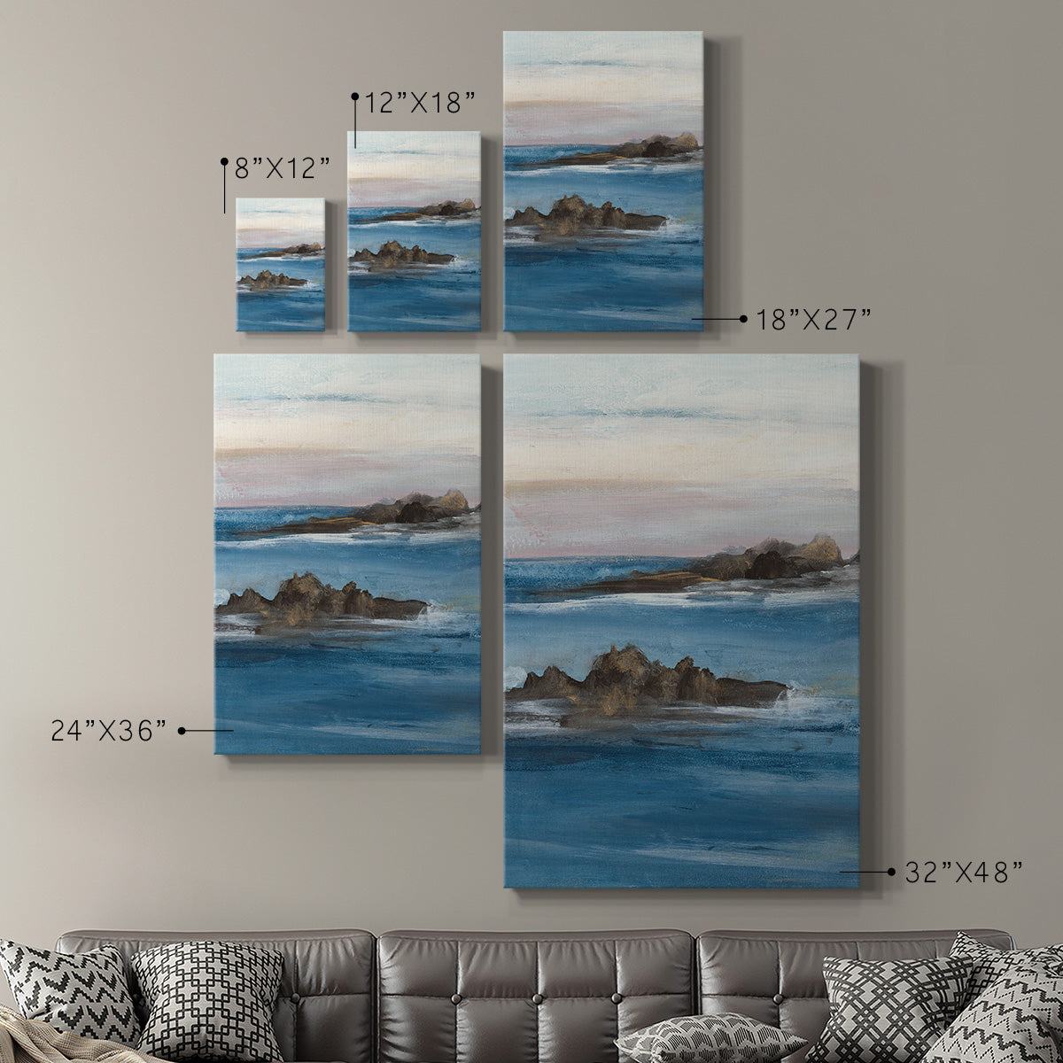 Merging the Ocean II - Canvas Art Print