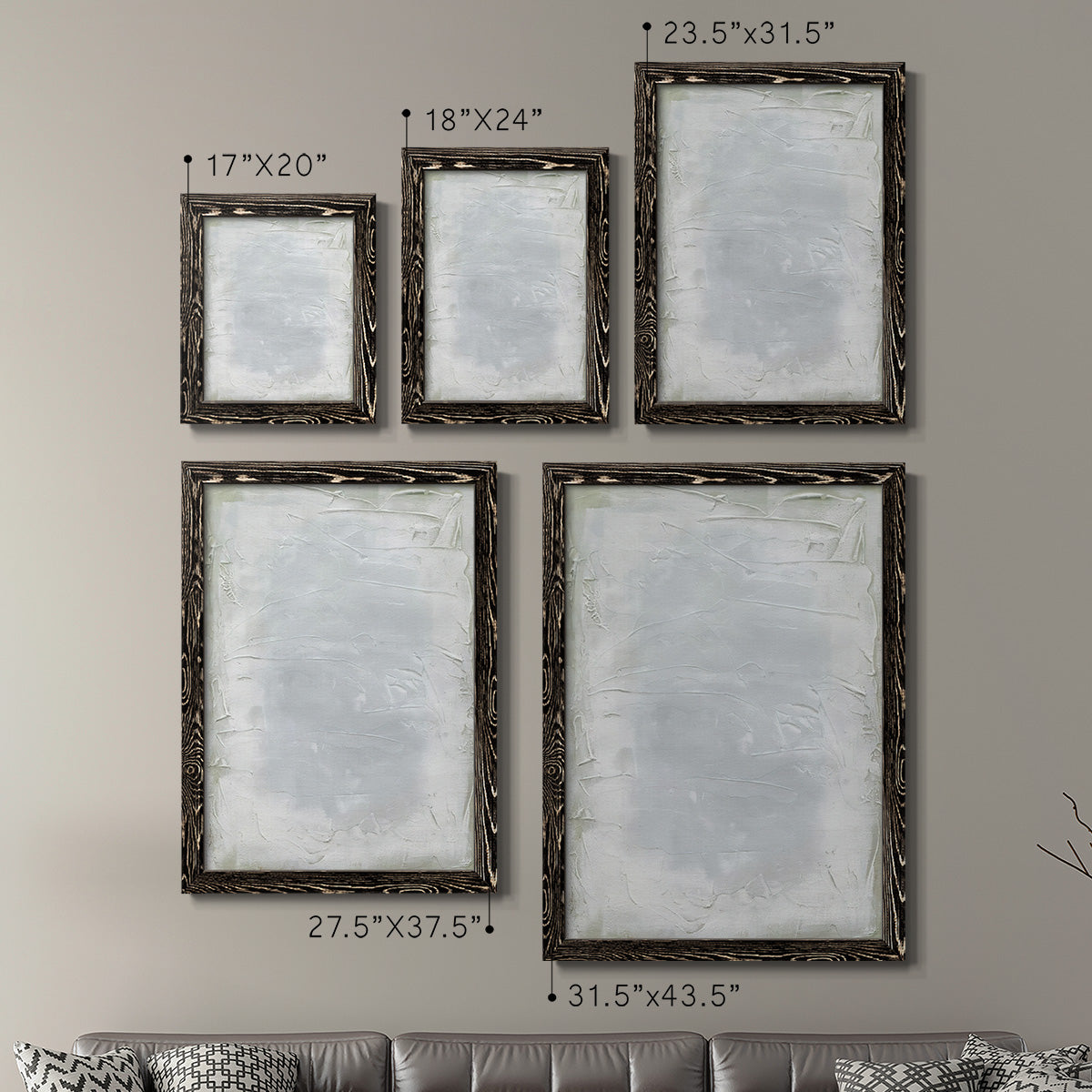 Subtle Transitions I - Premium Framed Canvas 2 Piece Set - Ready to Hang