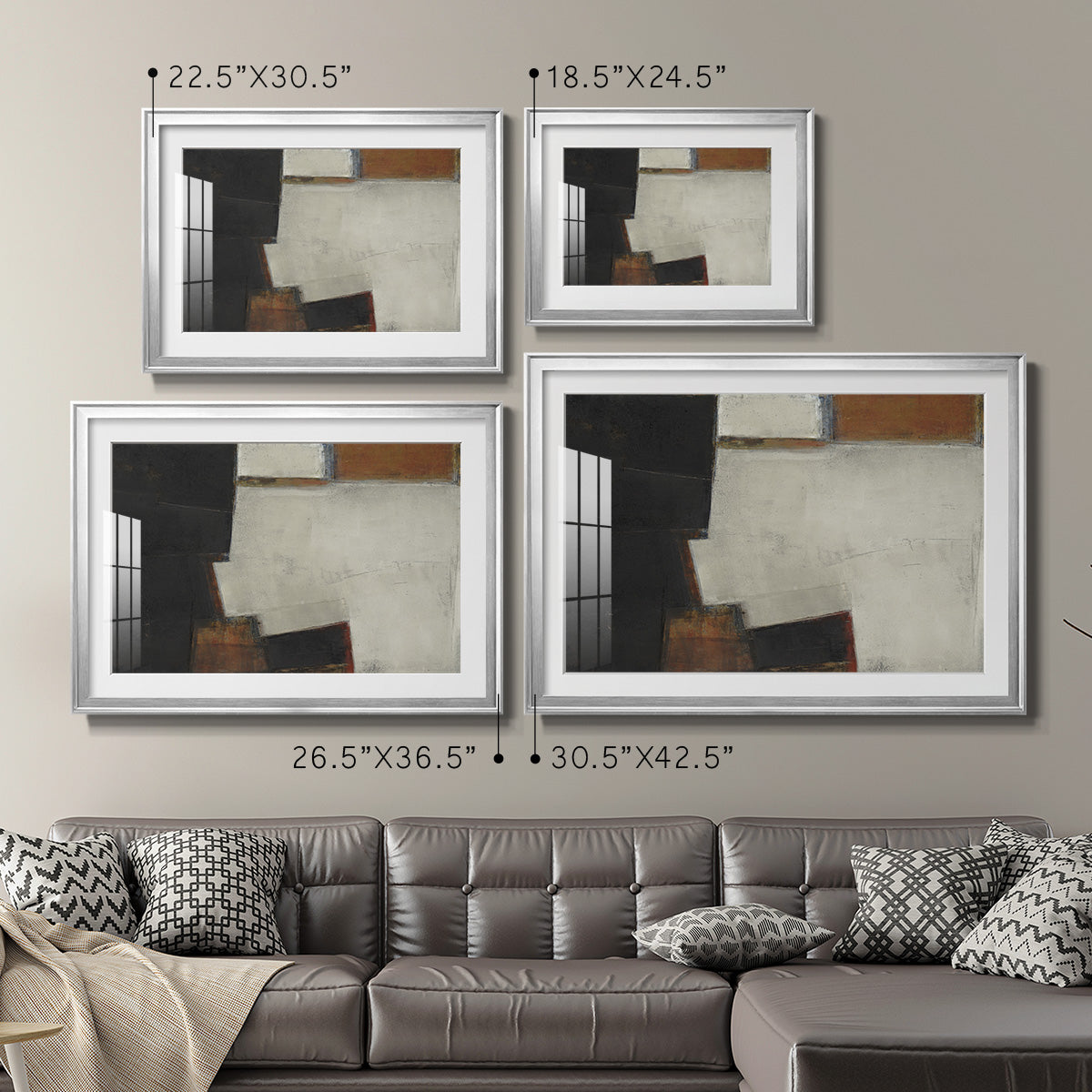 Our Way to Fall - Modern Framed Art Print