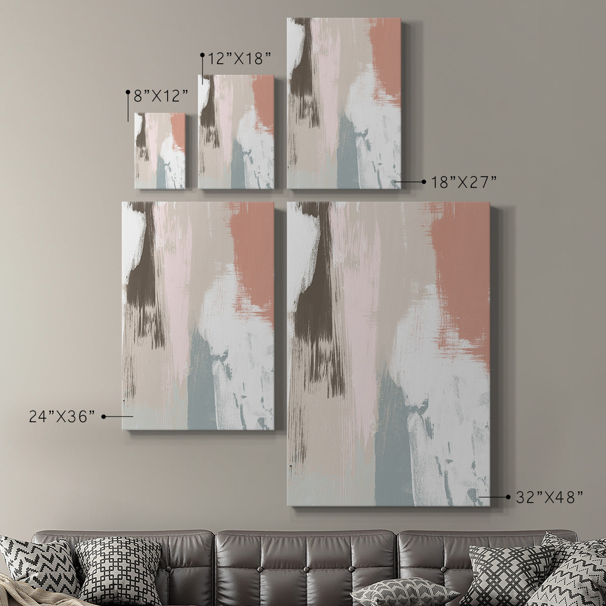 Sandstone Peel IV Premium Gallery Wrapped Canvas - Ready to Hang