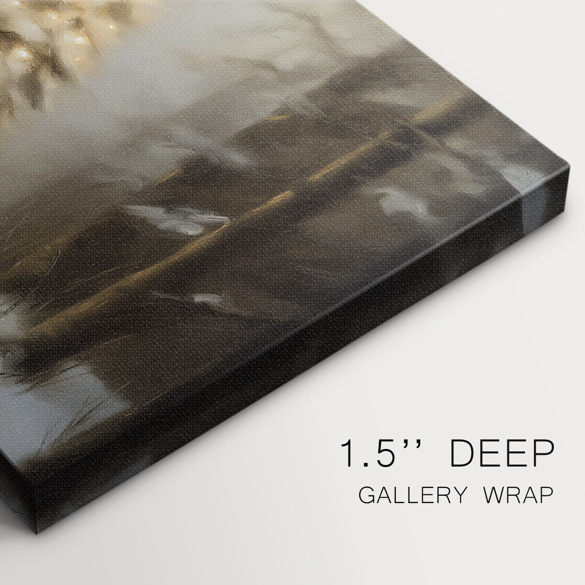 Twilight of Warm Lantern Snow - Canvas Art Print