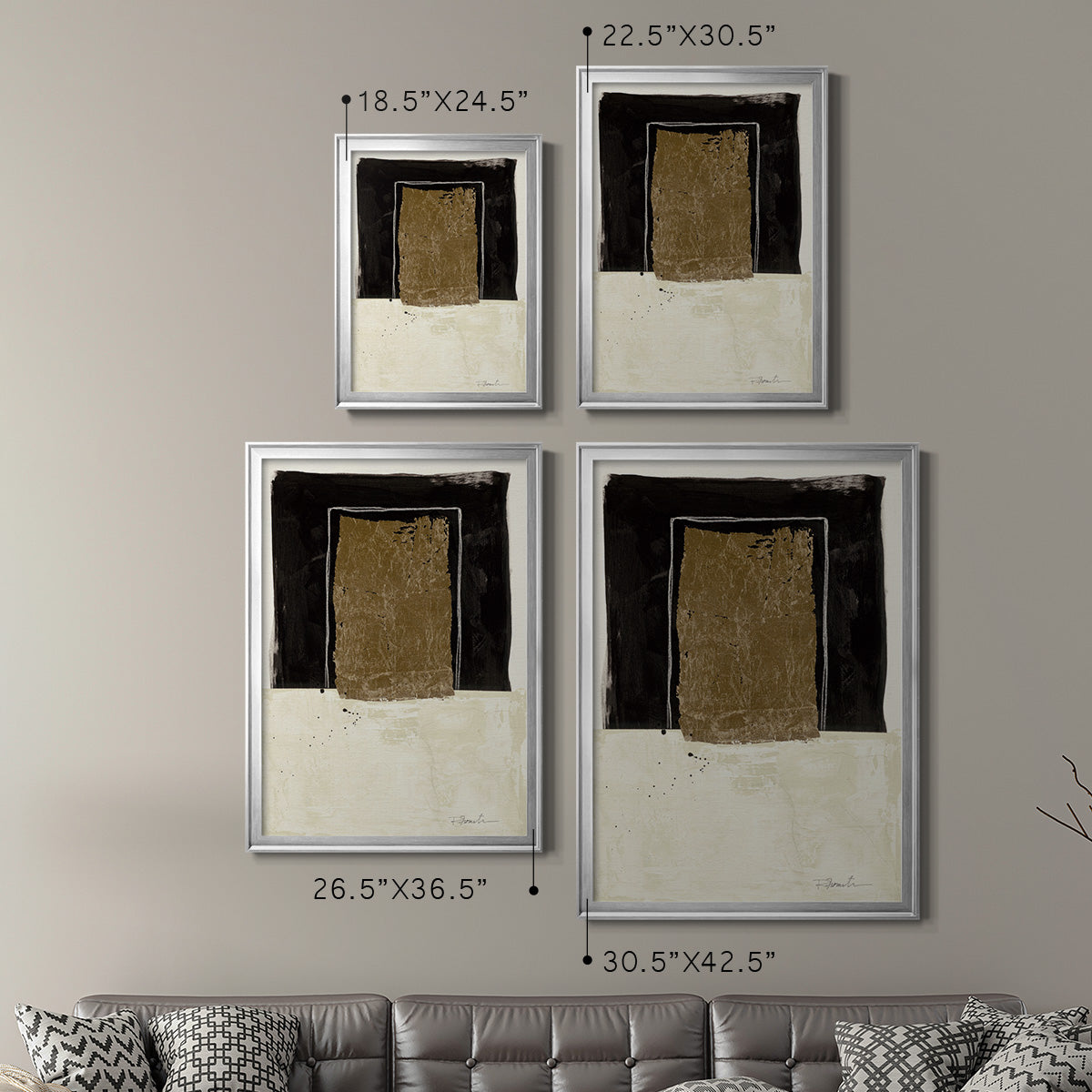 Standing Strong I - Modern Framed Canvas Print