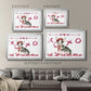 Puppy Valentine Collection A - Modern Framed Art Print