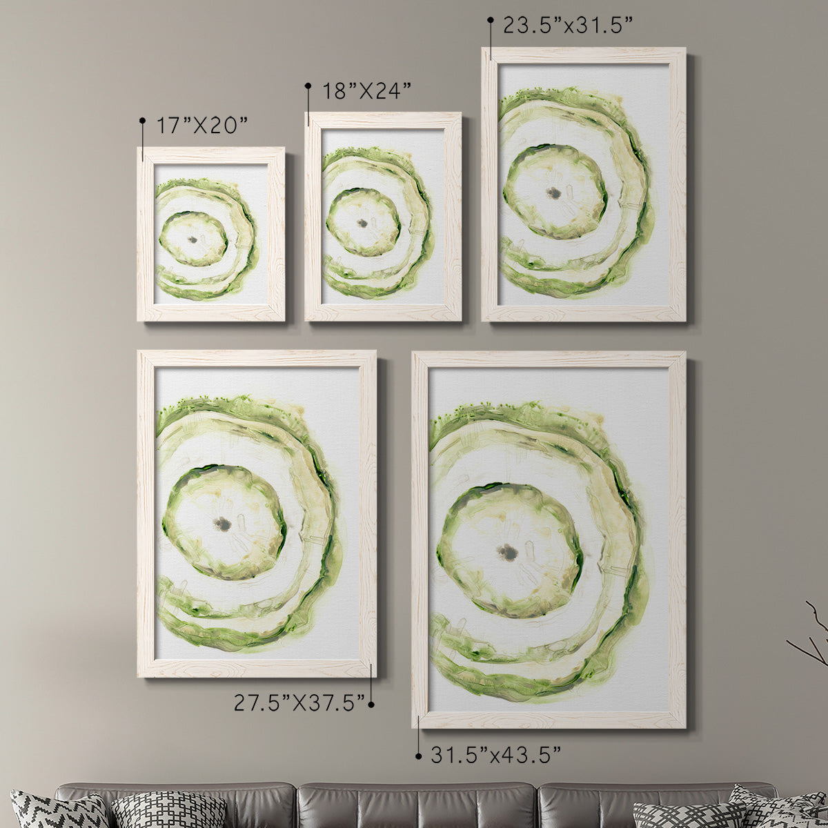 Lichen Halo III - Premium Framed Canvas 2 Piece Set - Ready to Hang