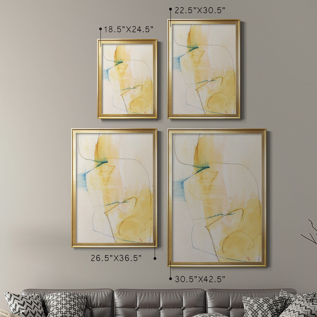 Barxan I - Modern Framed Canvas Print