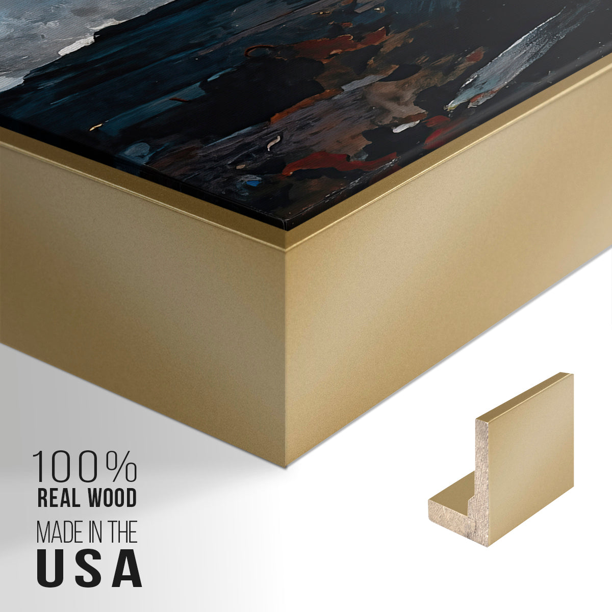 Northeaster, 1895 - Floater Framed Canvas Print