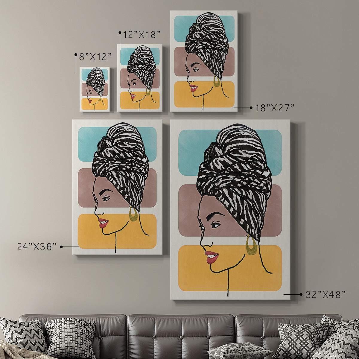 Head Wrap II - Canvas Art Print