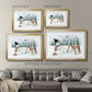 Snow Friends - Modern Framed Art Print