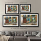 Tuscan Courtyard Premium Framed Print - Ready to Hang