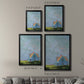 Blue Cape - Modern Framed Canvas Print