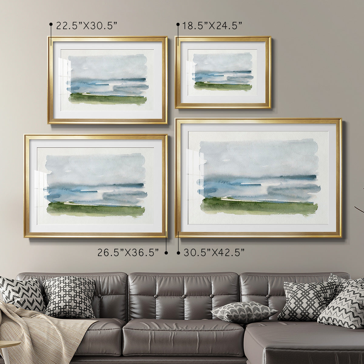 Coastline Splash II Premium Framed Print - Ready to Hang