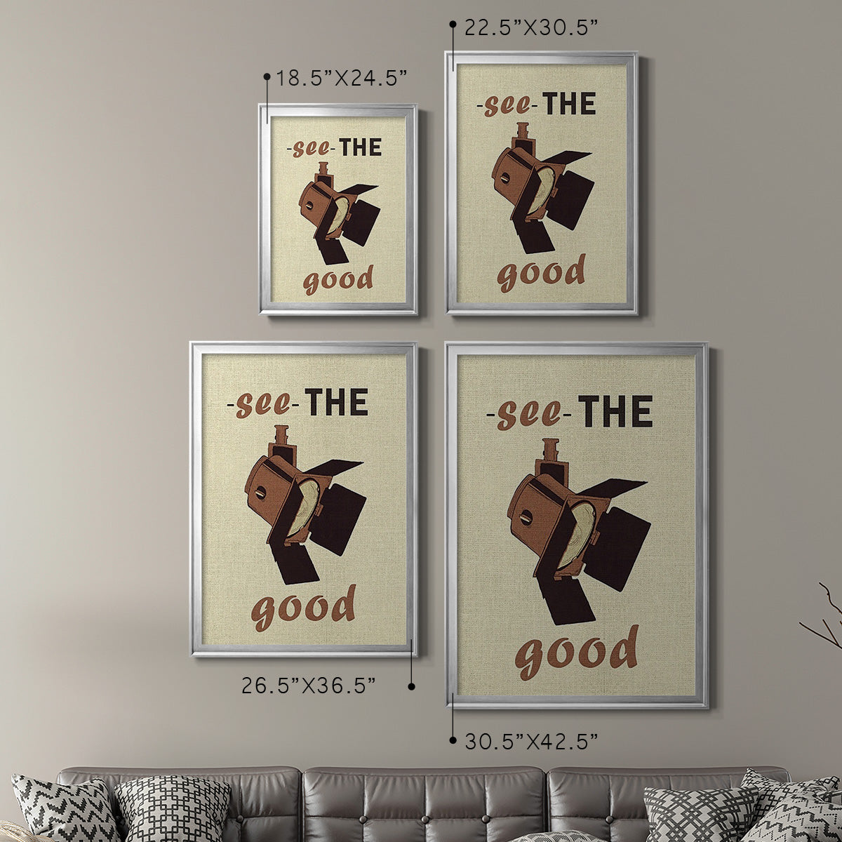 Movie Time I - Modern Framed Canvas Print