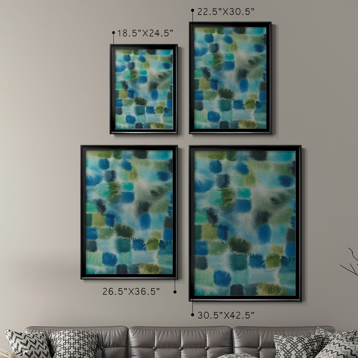 Earthy Plexus I - Modern Framed Canvas Print
