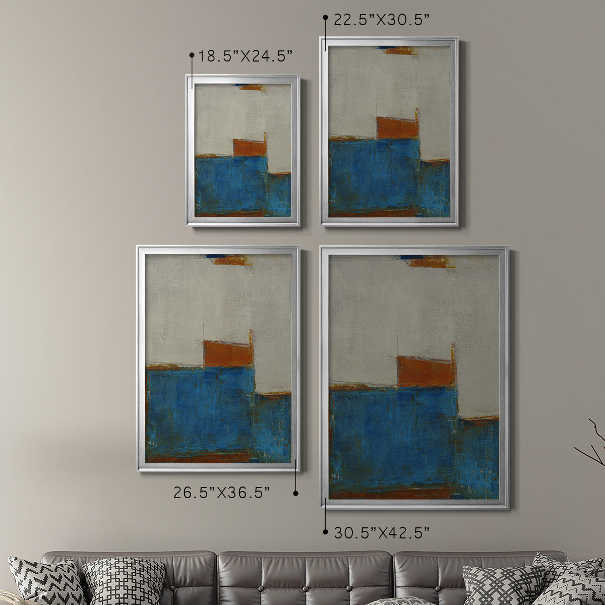 Sunset for Somebody - Modern Framed Canvas Print