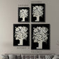 Floral Silhouette - Modern Framed Canvas Print