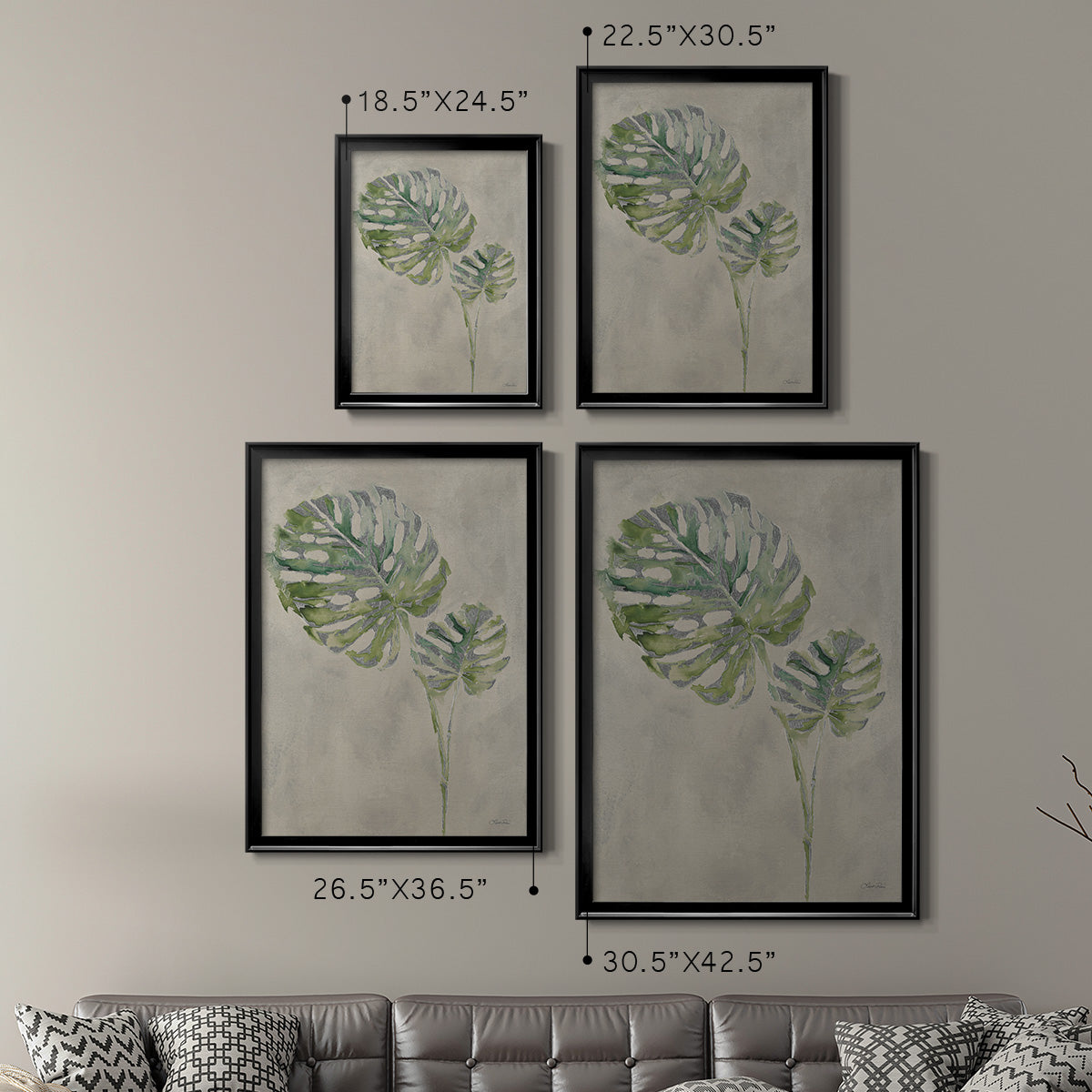 Fresh Unfolds III - Modern Framed Canvas Print