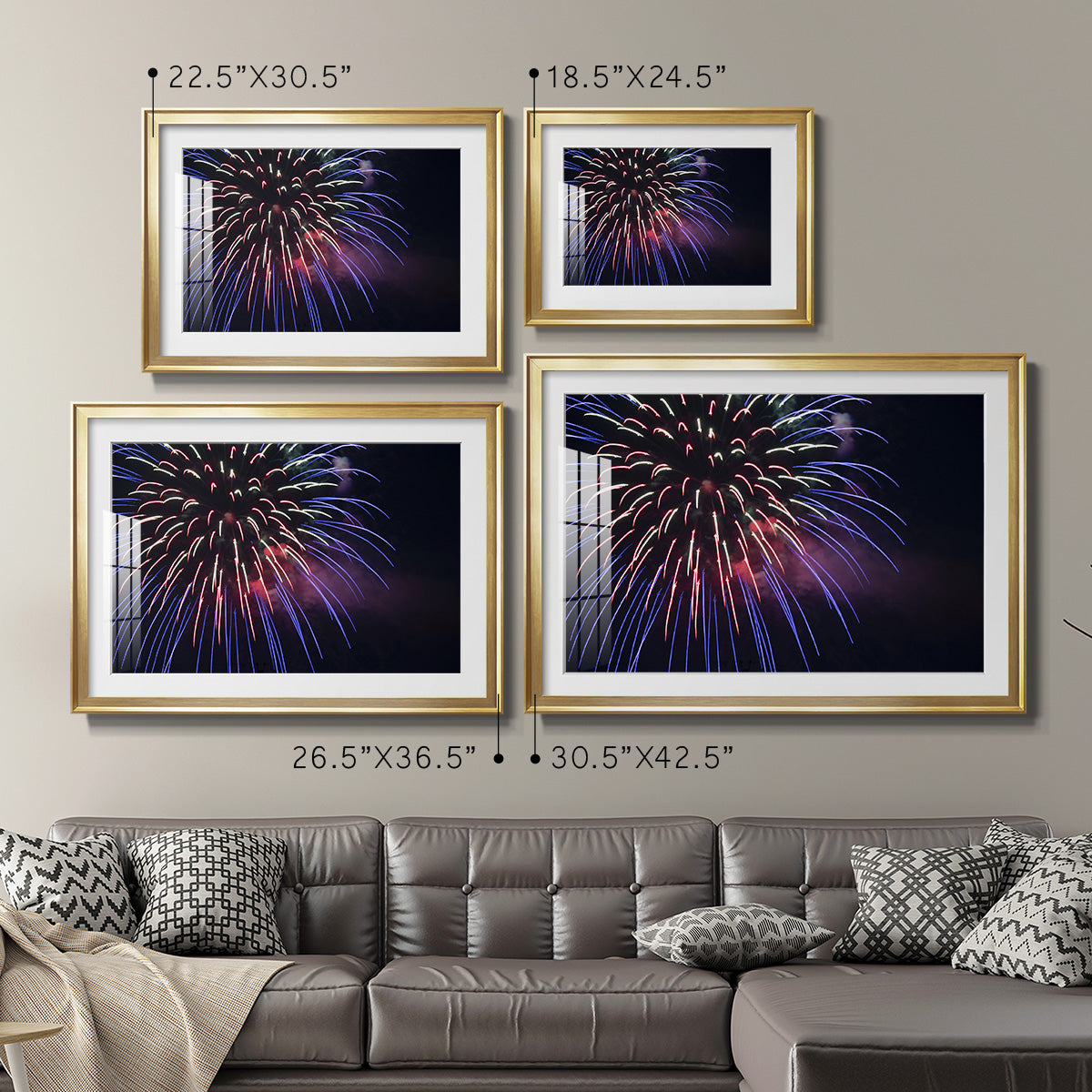 Sky Flower - Modern Framed Art Print